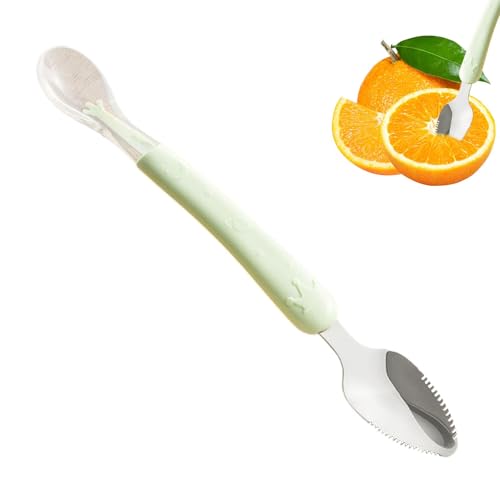 Baby Spoon Doppelkopf Edelstahl Fütterungsschaber Tragbare Baby Trainingsgeräte Leicht Nahrungsergänzungsmittel Löffel für Reisen von Generic