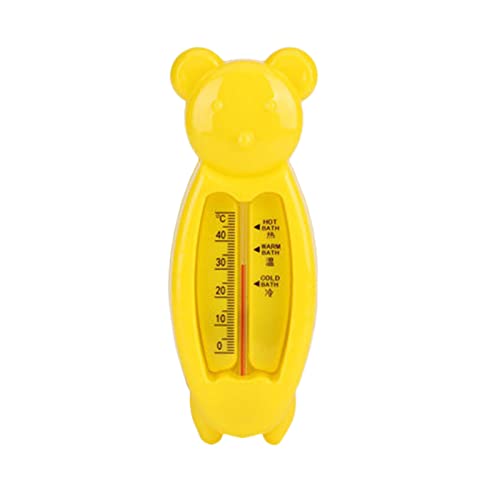 Baby-Thermometer für die Badewanne Schwimmendes Badethermometer/Wasserthermometer, Babysicher Kindersicheres Bade-Thermometer Bade- und Raumthermometer für Babys und Kinder (Gelb) von Generic