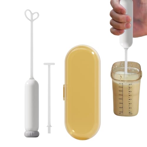 Babynahrungsrührer, Milchpulvermixer – tragbarer Getränkemixer für die Küche 1 basis 2 in agitation beil ufig wei oder orange 1 speicherbox von Generic
