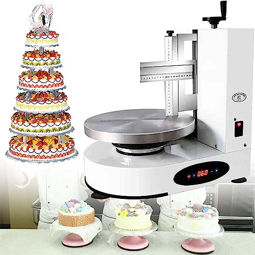 Backen Geburtstag Kuchen Werkzeuge 36 cm Runde Kuchen Creme Verteilen Beschichtung Füllmaschine Kuchen Brot Creme Dekoration Streuer Glättung Maschine,White von Generic