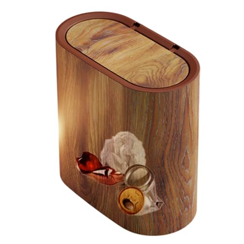 Badezimmer-Müllsack | Dekorative Mülltonne mit Deckel Für Badezimmer | Kompakte Abfalleimer mit Deckel für den Innenbereich: Toilette Schlafzimmer Waschküche von Generic