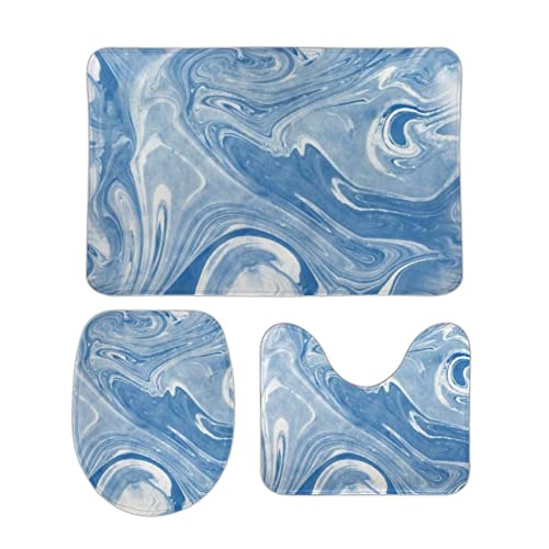 Badezimmer Set Vorleger 3 Teilig Marmor Buntes Muster Saugfähige U Förmige Matte Waschbar WC Vorleger für WC Badezimmer Badezimmer Set Vorleger 3 Teilig Marmor Buntes Muster Saugfähige U Förmige Matte Waschbar WC Vorleger für WC Badezimmer von Generic