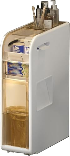 Badezimmer-aufbewahrungsschrank Mit Durchsichtigen Schubladen Und Rollen, Boden Freistehender Schmaler Hochschrank Für Küche Flur Wohnzimmer Wc Lücke Schlafzimmer Wäscherei, With Rebound Door, 2 Tiers Badezimmer-aufbewahrungsschrank Mit Durchsichtigen Schubladen Und Rollen, Boden Freistehender Schmaler Hochschrank Für Küche Flur Wohnzimmer Wc Lücke Schlafzimmer Wäscherei, With Rebound Door, 2 Tiers von Generic