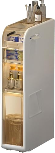 Badezimmer-aufbewahrungsschrank Mit Durchsichtigen Schubladen Und Rollen, Boden Freistehender Schmaler Hochschrank Für Küche Flur Wohnzimmer Wc Lücke Schlafzimmer Wäscherei, With Rebound Door, 3 Tiers Badezimmer-aufbewahrungsschrank Mit Durchsichtigen Schubladen Und Rollen, Boden Freistehender Schmaler Hochschrank Für Küche Flur Wohnzimmer Wc Lücke Schlafzimmer Wäscherei, With Rebound Door, 3 Tiers von Generic
