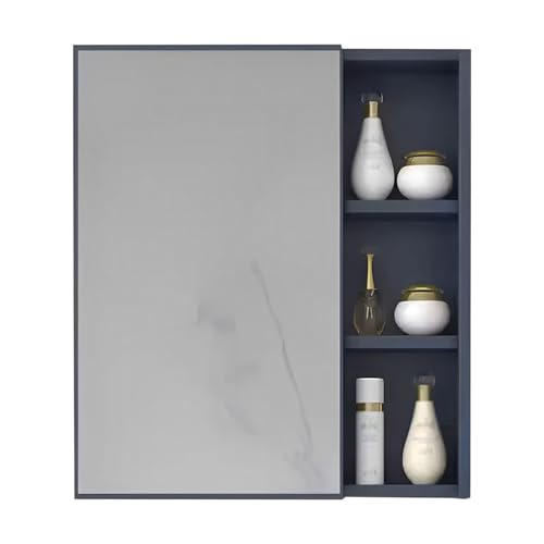 Badezimmerschrank Spiegelschrank Ablagefläche Oben Hängeschrank Wohnzimmer Keine Montage Erforderlich Geeignet für Die Anbringung Über Waschbecken und Frisiertischen(A,55 * 10 * 65cm) von Generic