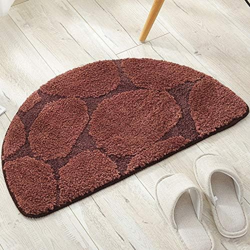 Badezimmerteppich Matte Halbrund Extra Weicher Rutschfester Plüschteppich Matten Wasserabsorbierender Duschteppich Für Badewanne, Dusche Und Bad, Maschinenwaschbar, Red, 40×60cm Badezimmerteppich Matte Halbrund Extra Weicher Rutschfester Plüschteppich Matten Wasserabsorbierender Duschteppich Für Badewanne, Dusche Und Bad, Maschinenwaschbar, Red, 40×60cm von Generic