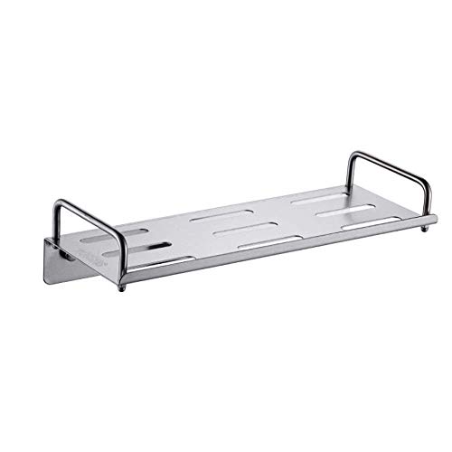 Badregal 304 Edelstahl Single Layer, Wandmontage Bad Kosmetik Rack Handtuchhalter, Single Layer Spiegel Frontrahmen, fre von Generic