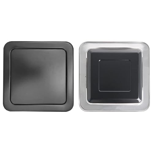 Balance Flap Cover Arbeitsplatte Eingebauter Mülleimerdeckel Küche Integrierter Mülleimer Top Cover Gebürsteter Polierter Edelstahl Schwarz Drehbarer Klappdeckel Rund/eckig, Squar von Generic