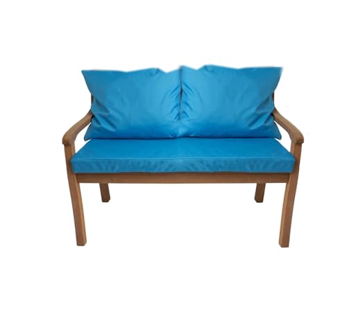 Bankauflage für Gartenbank- Polsterauflage für & Hollywoodschaukel-Gartenschaukel Kissen-hollywoodschaukel Kissen-bankkissen Outdoor (120 x 50 x 50 cm, Blau) von Generic