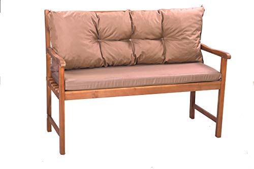 Bankauflage für Gartenbank- Polsterauflage für & Hollywoodschaukel-Gartenschaukel Kissen-hollywoodschaukel Kissen-bankkissen Outdoor (160 x 60 x 50 cm, Beige) von Generic