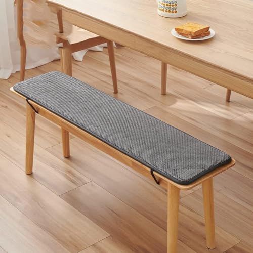 Bankkissen Bankauflage Outdoor/Drinnen Sitzpolster Sitzbank Bankpolster Banke Kissen Kissenauflage Unterseite Antirutsch, Waschbar(F,60 * 16 * 1inch) von Generic