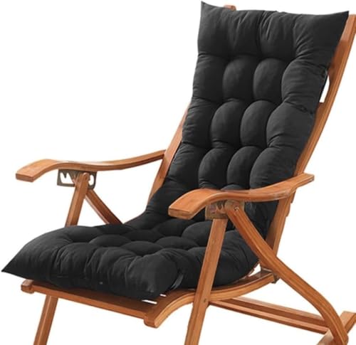 Bankkissen Outdoor 48x120 Cm-120 X100cm - Sitzauflage Für Hollywoodschaukel, Gartenbank & Palettenmöbel - Indoor/Outdoor Geeignet(Black,55x200cm/21.6x78.7in) von Generic