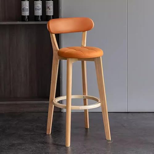 Barhocker, Hocker Für Küchentheke, Esszimmerstühle Mit Massivholzrahmen, Geeignet Für Bistros, Cafés, Restaurants, Orange, One Size Barhocker, Hocker Für Küchentheke, Esszimmerstühle Mit Massivholzrahmen, Geeignet Für Bistros, Cafés, Restaurants, Orange, One Size von Generic