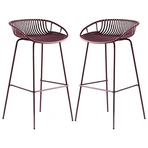 Barhocker ohne Armlehnen mit Fester Höhe, hohe Stühle für Küche, Esszimmer, Café, für Küche, Freizeitraum oder Spielzimmer, Tragkraft 300 lb, 2er-Set von Generic