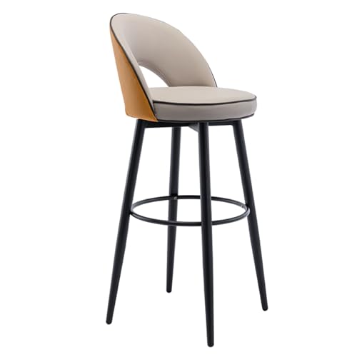 Barstuhl, Drehbarer Barhocker for Den Haushalt, Stilvoll und Langlebig, Geeignet for Kücheninseln, Restaurants, Bars und Hotelrezeptionen(Beige,80cm) von Generic
