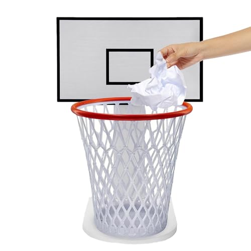 Basketballbogen Müllcontainer, Mülleimer Wohnkultur Müllcontainer für Studie Wohnzimmer, Mülltonne Backboard Gadget WC Mülleimer von Generic