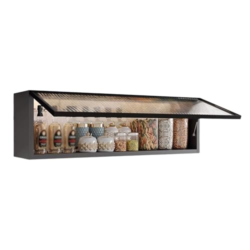 Bathroom Cabinet Hanging Visible Storage Bathroom Wall Mount Cabinet Smart Sensor Light No Back Panel Suitable for Living Rooms, Bathrooms, and Kitchens(B) von Generic