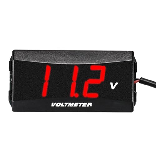 Batterie-Voltmeter – Wasserdichtes Auto-Voltmeter, 12 V Batteriezähler, LED-Anzeige, Multimeter Spannungsprüfer, Hochpräzises Voltmeter für Auto, Boot, Batterie-Voltmeter – Wasserdichtes Auto-Voltmeter, 12 V Batteriezähler, LED-Anzeige, Multimeter Spannungsprüfer, Hochpräzises Voltmeter für Auto, Boot, von Generic