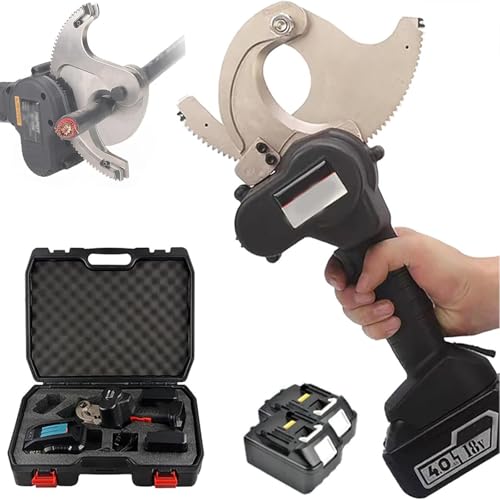 Batteriebetriebener Hydraulischer Kabelschneider Ratschen- hydraulisch-elektrische Schere mit 2 Geschwindigkeiten zum effizienten Schneiden von gepanzerten Kabeln Batteriebetriebener Hydraulischer Kabelschneider Ratschen- hydraulisch-elektrische Schere mit 2 Geschwindigkeiten zum effizienten Schneiden von gepanzerten Kabeln von Generic