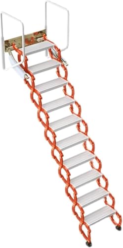 Baubedarf Wandmontierte Teleskopleiter Trennwand-typ Dachbodenleiter Tragbare Und Stabile Einziehbare Leiter Sicher Zuverlässige Klappleiter Sicher Kompaktes Design, M1, 2-2.5m/80-100in Baubedarf Wandmontierte Teleskopleiter Trennwand-typ Dachbodenleiter Tragbare Und Stabile Einziehbare Leiter Sicher Zuverlässige Klappleiter Sicher Kompaktes Design, M1, 2-2.5m/80-100in von Generic