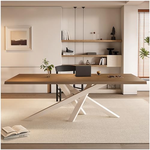 Bauernhaus 120 cm Chefschreibtisch Moderner Computertisch Schreibtisch Konferenztisch Hochbelastbarer Schreibtisch Schreibtisch Geschäftsmöbel für Home Office(D) von Generic
