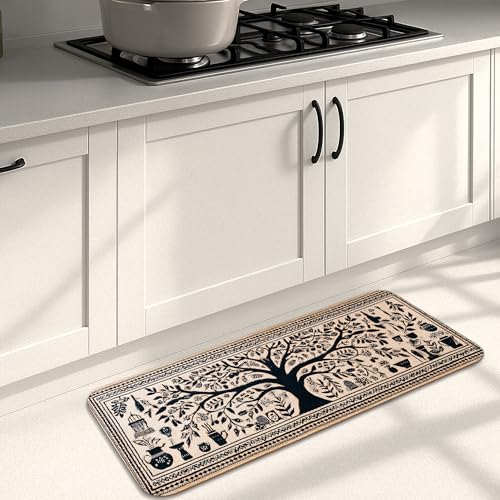 Baum-Design Küchenmatten für Boden, von der Natur inspiriert, waschbar, rutschfest, weich, gepolstert, Komfort-Dekor für Küchenspüle und Waschküche, 40,6 x 129,9 cm Baum-Design Küchenmatten für Boden, von der Natur inspiriert, waschbar, rutschfest, weich, gepolstert, Komfort-Dekor für Küchenspüle und Waschküche, 40,6 x 129,9 cm von Generic