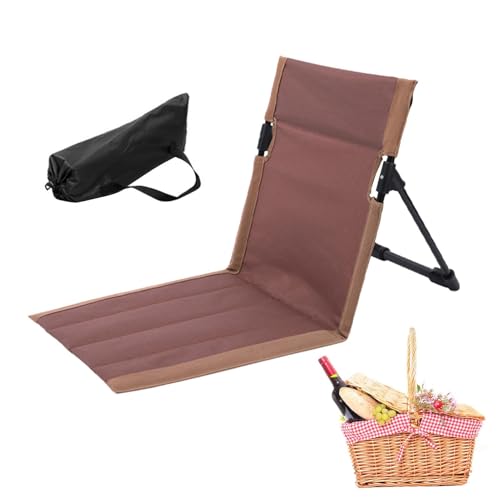 Beach Lounger - Klappstuhl, tragbarer Sitz | Wasserdichtes Lounge -Stuhl mit Einstellbarer Rückenlehne, Leichter Liege für die Bräunungsreise Relaxation Innengartenbalkon oder Camping im Freien von Generic