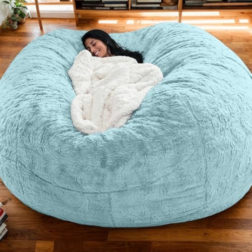 Beanbag Hülle Velours Waschbar Modern Für Erwachsene Riesen Sitzsack Ohne Füllung Gaming Leseecke Abnehmbar Große Sitzgelegenheit,M,180 * 90cm von DOSYCOVUR