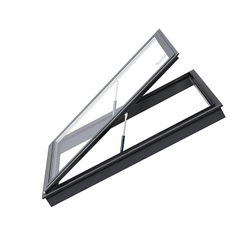 Beatmter manuelles Aluminium -Dach -Oberlicht einschließlich Abflusssystem - Tageslichtlösung für leichte Brunnen, Wintergarten, Lofts, geneigte/flache Dächer geeignet Large drainage opening 78x118cm Beatmter manuelles Aluminium -Dach -Oberlicht einschließlich Abflusssystem - Tageslichtlösung für leichte Brunnen, Wintergarten, Lofts, geneigte/flache Dächer geeignet Large drainage opening 78x118cm von Generic