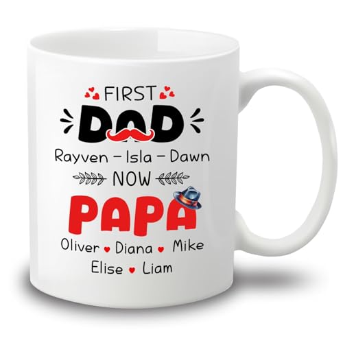 Becher Erst Vater, Jetzt Papa Kaffeetassen,Beidseitig Bedruckt,Modern,Tassen Für Tee Arbeit Kaffee 330Ml Becher Erst Vater, Jetzt Papa Kaffeetassen,Beidseitig Bedruckt,Modern,Tassen Für Tee Arbeit Kaffee 330Ml von Generic