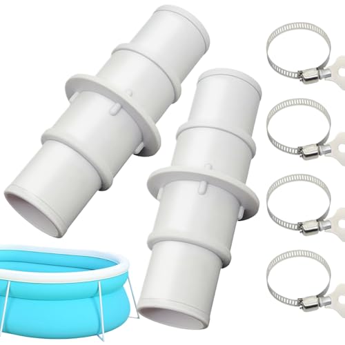 Beckenschlauch Adapter - Beckenschlauch Anschlussteil - 2er-Pack Dichtes Zubehör Für Reinigungssystem Für Filter Für Pool Wartung von Generic