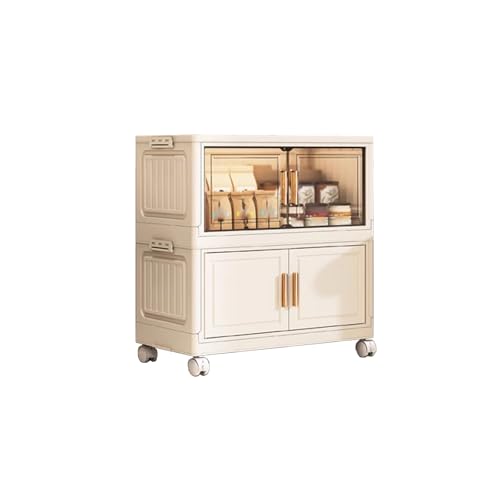 Begehbarer Kleiderschrank Eckschrank Freistehend Starke Tragfähigkeit Faltbarer Kleiderschrank Organizer mit Rollen Wasserdichtes Design Haushaltsschrank(50 * 26 * 48cm) von Generic