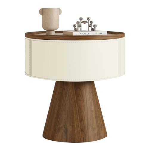 Beistelltisch, Kommode, Nachttisch, Sofatisch mit Zwei Schubladen und einem offenen Fach, Aufbewahrungsschrank, geeignet for Wohnzimmer, Schlafzimmer und Büros.(C,40 * 40CM(15.75 * 15.75IN)) von Generic