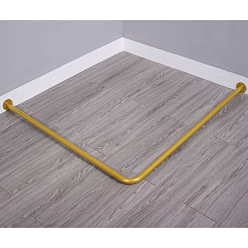 Bekleidungsgeschäft Garderobe C Rod L Form Duschregal C Rhodium (Farbe: Schwarz Größe: 70X70cm) von Generic