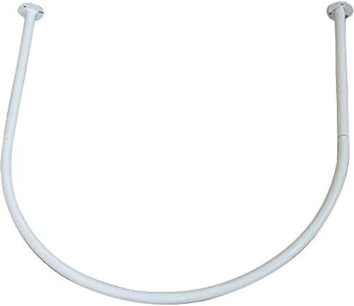 Bekleidungsgeschäft Umkleidekabine Gardinenstange - U-förmiges Ringregal - Ankleidezimmer Wandaufhängung Stange - Umkleidekabine Schiene - Duschvorhangstange, White, 80x80cm Bekleidungsgeschäft Umkleidekabine Gardinenstange - U-förmiges Ringregal - Ankleidezimmer Wandaufhängung Stange - Umkleidekabine Schiene - Duschvorhangstange, White, 80x80cm von Generic
