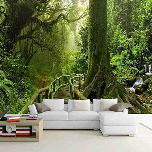 Benutzerdefinierte 3D-Tapete Grüner großer Baum Natur Landschaft Wald Fototapete Tapeten für Schlafzimmer Wohnzimmer Sofa TV Hintergrund Kunst Benutzerdefinierte 3D-Tapete Grüner großer Baum Natur Landschaft Wald Fototapete Tapeten für Schlafzimmer Wohnzimmer Sofa TV Hintergrund Kunst von Generic