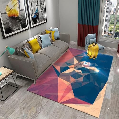 Bereich Teppich 3D Gedruckt Anti-Rutsch-Teppich Home Decoration Thema Wohnzimmer Teppich Abstrakte Geometrische Streifen -Polyester-Soft-Touch,Leicht Zu Reinigen 160 X 230 cm -83020559297 Bereich Teppich 3D Gedruckt Anti-Rutsch-Teppich Home Decoration Thema Wohnzimmer Teppich Abstrakte Geometrische Streifen -Polyester-Soft-Touch,Leicht Zu Reinigen 160 X 230 cm -83020559297 von Generic