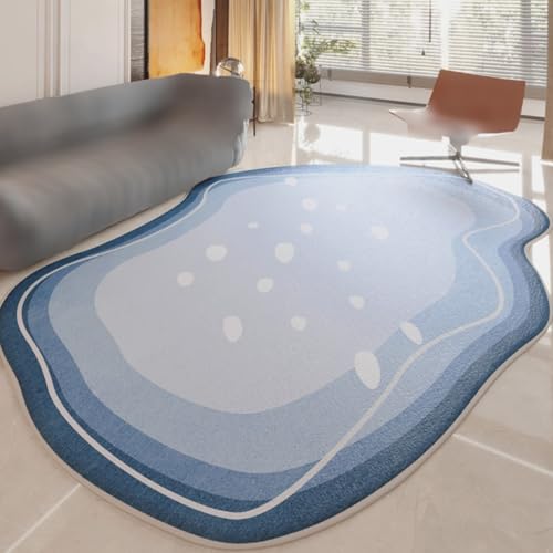 Bereich Teppiche Läufer Teppich Modern Abstrakt Unregelmäßig Geformt Teppich für Wohnzimmer Bad Nachttisch Waschbar Anti-Rutsch(Pattern A,120x180cm) von Generic