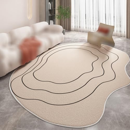 Bereich Teppiche Läufer Teppich Modern Abstrakt Unregelmäßig Geformt Teppich für Wohnzimmer Bad Nachttisch Waschbar Anti-Rutsch(Pattern B,120x180cm) von Generic