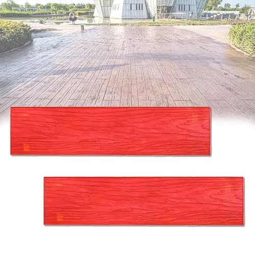 Beton Nahtlose Stempelmatte, Betonstrukturhaut-Stempelform, 120 X 28cm, DIY-Zementformenmatte for Böden, Wege, Großes Stempelformen-Set for Wände/Böden im Innen- und Außenbereich von Generic