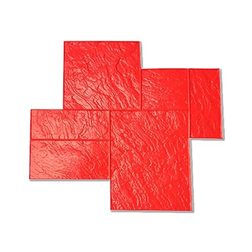 Betonblockform, Nahtloses Beton-Zementstempelwerkzeug mit Griffen for Wand- und Bodenpfade, Texturen, Landschaftsbau im Freien von Generic