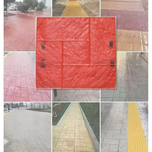 Betonform, Felsformen for Beton, PU-Material, Rutschfeste Textur, DIY-Oberflächen mit Geprägtem Muster for Wände, Bodenwege von Generic