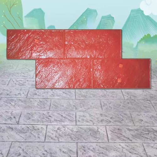 Betonform, Ziegelschablone for Beton, Heimwerkerwerkzeuge for Natürliche Texturen an Wänden und Straßen, Polyurethan-Material von Generic