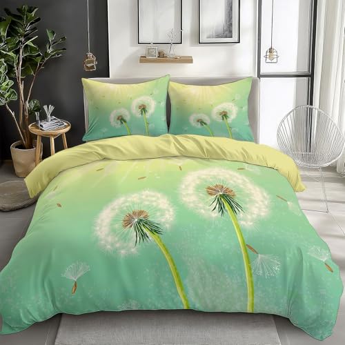 Bettbezug 135 x 200 cm Gelb - Pflanze Löwenzahn Fliegen Hypoallergen Weiche Mikrofaser Bettwäsche Set - mit Kissenbezug - mit Reißverschluss Atmungsaktiv Bügelfrei Bettbezug Bettbezug 135 x 200 cm Gelb - Pflanze Löwenzahn Fliegen Hypoallergen Weiche Mikrofaser Bettwäsche Set - mit Kissenbezug - mit Reißverschluss Atmungsaktiv Bügelfrei Bettbezug von Generic