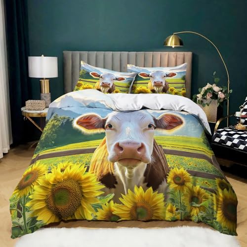 Bettbezug Bauernhof Kuh Bedrucktes Design Passend Für Den Herbst Bettbezug 3 Teilig Bettwäscheset 135 x 200 cm Bettwäscheset Bettbezugset Mit Reißverschluss Bunt Bettbezug Bauernhof Kuh Bedrucktes Design Passend Für Den Herbst Bettbezug 3 Teilig Bettwäscheset 135 x 200 cm Bettwäscheset Bettbezugset Mit Reißverschluss Bunt von Generic