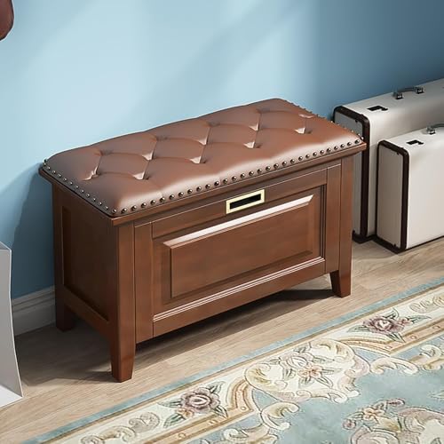 Bettendebank Mit Stauraum - Schuhbank Und Eingangsbank - Aufbewahrungsbank Für Schlafzimmer Und Eingangsbereich - Schuhaufbewahrungsbank Und Bank Für Schlafzimmer Am Ende des Bett, Brown, 80x35x45cm Bettendebank Mit Stauraum - Schuhbank Und Eingangsbank - Aufbewahrungsbank Für Schlafzimmer Und Eingangsbereich - Schuhaufbewahrungsbank Und Bank Für Schlafzimmer Am Ende des Bett, Brown, 80x35x45cm von Generic