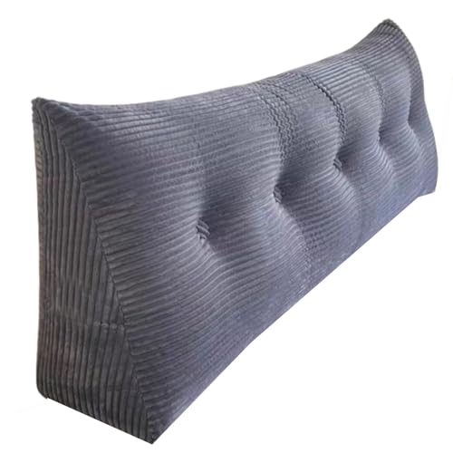 Bettkissen Rückenlehne Dunkelgrau, Rückenkissen Bett Keil Kopfteil Kissen, Waschbar Abnehmbar Rückenstützkissen Lendenkissen Mit Seitentasche, Bequemes Wandkissen Lesekissen(Dark Grey,60 * 50 * 20cm) Bettkissen Rückenlehne Dunkelgrau, Rückenkissen Bett Keil Kopfteil Kissen, Waschbar Abnehmbar Rückenstützkissen Lendenkissen Mit Seitentasche, Bequemes Wandkissen Lesekissen(Dark Grey,60 * 50 * 20cm) von Generic