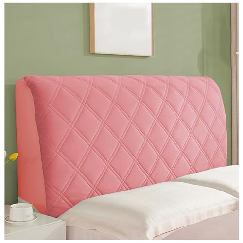 Bettkopfteilbezug, Verdickte Weich Verpackte Bettrückenlehne, Universelle Antikollisions-Kopfteilschutzhülle, für den Schutz Moderner Schlafzimmer,Watermelon pink,200CM von Generic