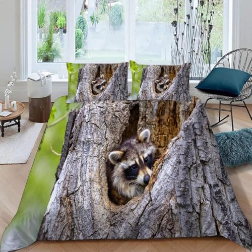 Bettwäsche 135x200 Alte Bäume Kuschelig Weiche Mikrofaser Bettwäsche-Sets Tiermuster Bettbezug 135 x 200 3D Effekt Bettbezüge mit Reißverschluss und 2 Kissenbezüge 80x80 cm D-758 Bettwäsche 135x200 Alte Bäume Kuschelig Weiche Mikrofaser Bettwäsche-Sets Tiermuster Bettbezug 135 x 200 3D Effekt Bettbezüge mit Reißverschluss und 2 Kissenbezüge 80x80 cm D-758 von Generic