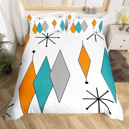 Bettwäsche 135x200 Geometrische Muster Kuschelig Weiche Mikrofaser Bettwäsche-Sets Moderne Kunst Bettbezug 135 x 200 3D Effekt Bettbezüge mit Reißverschluss und 2 Kissenbezüge 80x80 cm D-786 Bettwäsche 135x200 Geometrische Muster Kuschelig Weiche Mikrofaser Bettwäsche-Sets Moderne Kunst Bettbezug 135 x 200 3D Effekt Bettbezüge mit Reißverschluss und 2 Kissenbezüge 80x80 cm D-786 von Generic